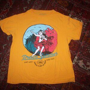 Hawaii Addicted Soul Rare Surf Themed Cotton T-Shirt Size M Tropical Island Life